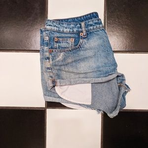 Vintage-inspired high waisted shorts